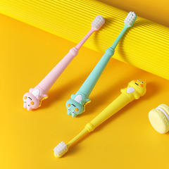 Funny Children's Toothbrush Soft Hair Household Independent Packaging 3-6-9 Years Old Baby Toddler Cartoon Ultra Fine Hair Toothbrush Wholesale
