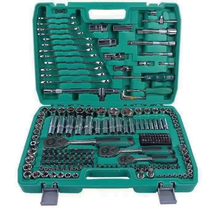 Combinación de coche conjunto completo de herramientas de reparación de automóviles de la caja de la carretilla del coche de reparación de automóviles herramientas de reparación de automóviles del hogar traje