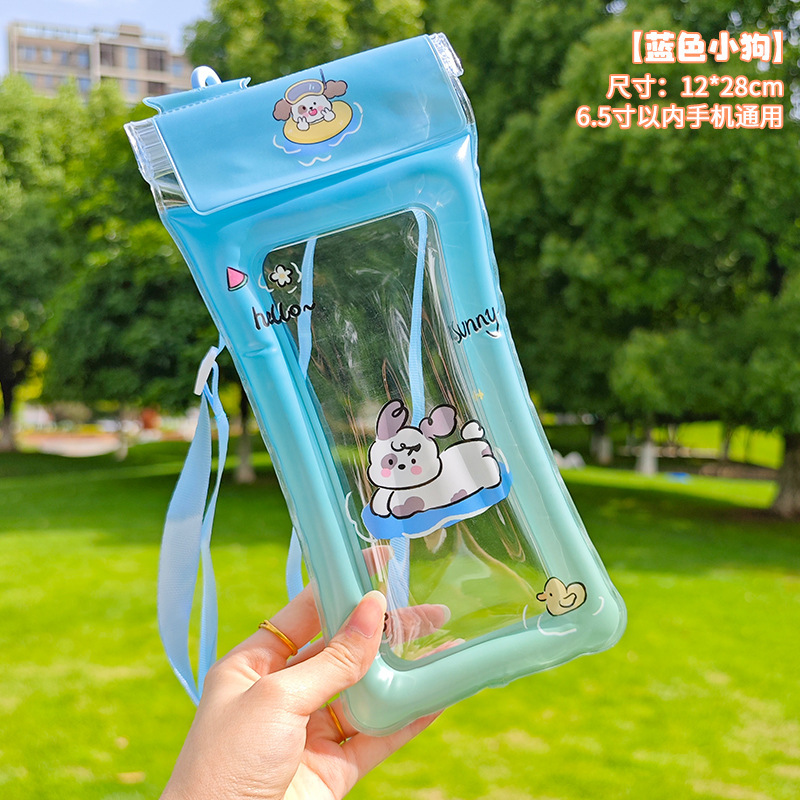 漫画のカラフルな携帯電話防水バッグエアバッグユニバーサル防水携帯電話バッグタッチスクリーンシール防塵ラフティングシールバッグ|undefined