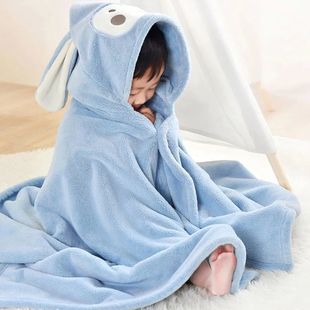 Children's Bath Towel Baby Home Thickened Super Soft Than Newborn Hooded Cloak Absorbent Wearable for Men and Women Zhao