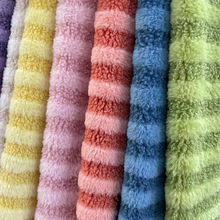 现货双色拼接月亮绒宠物窝服装抱枕玩具饰品外套面料植绒布暖绒