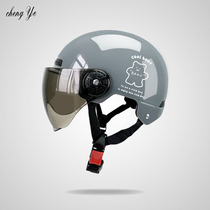 Electric Motorcycle Helmet 3C Certified DOT Standard Summer Sunscreen Half Helmet