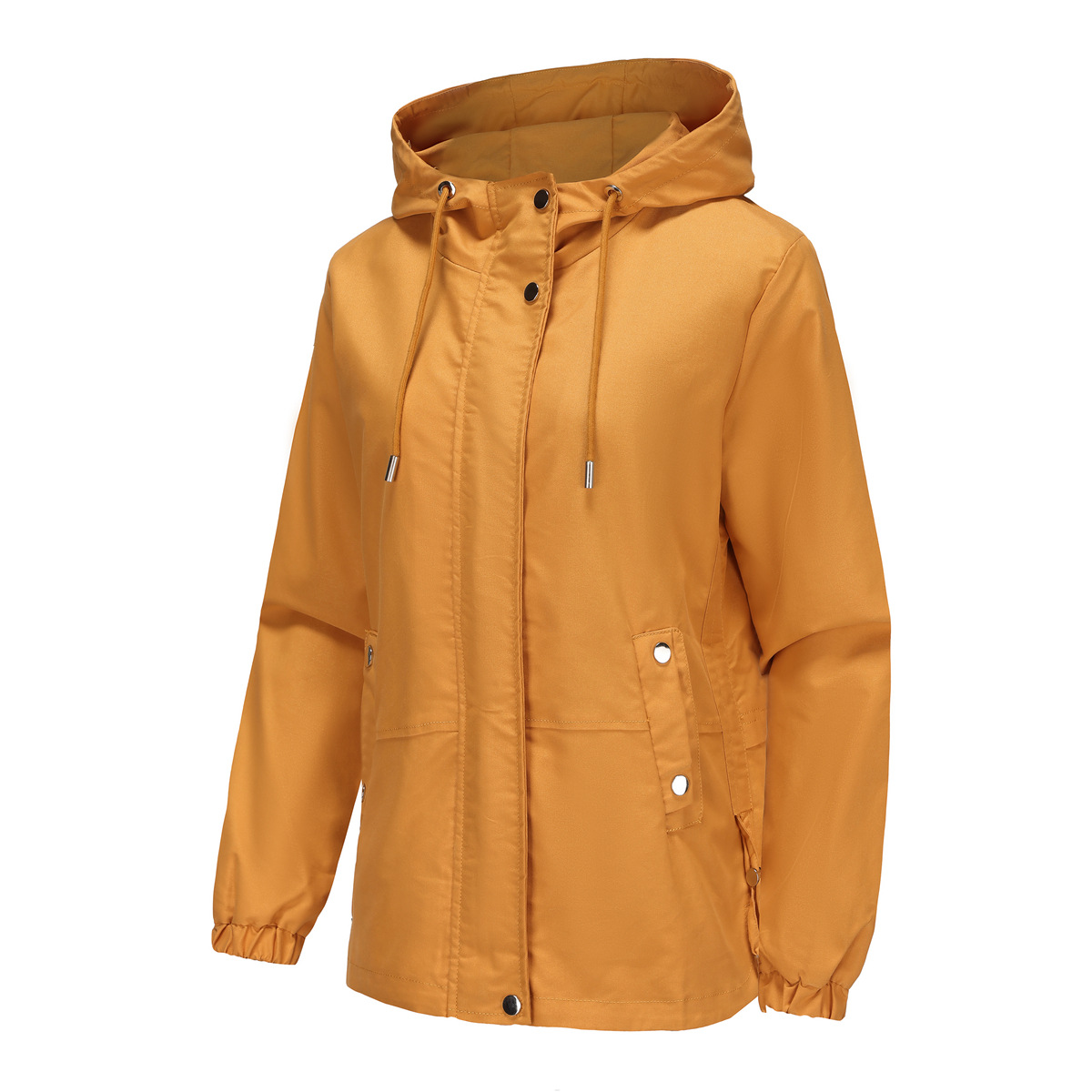 Women's Clothing new spring and autumn casual windbreaker women's loose windproof jacket with hood and long sleeves basic windproof jacket for women_voghion.com