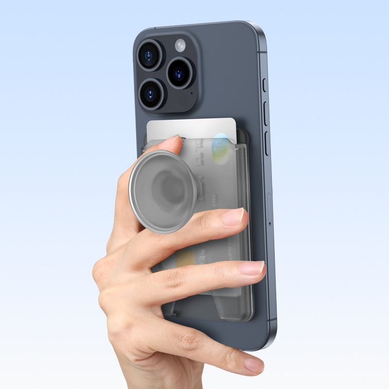 Mobile phone bracket suitable for iphone Apple Magsafe magnetic card bag mobile phone airbag bracket patent products