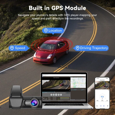 Driving recorder: Chezai and Rear 3.2 inch