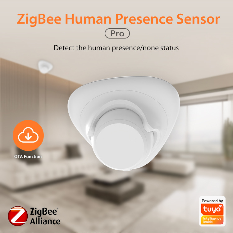 NEO涂鸦ZigBee智能人体存在传感器24G雷达可灵活转动安装方便私模