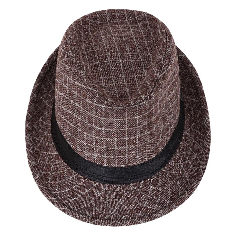 Pequeño bombín sombrero Otoño e Invierno Nuevo estilo coreano ocio al aire libre cálido sombrero de Jazz de mediana edad y ancianos sombrero de moda británica entrega de una pieza