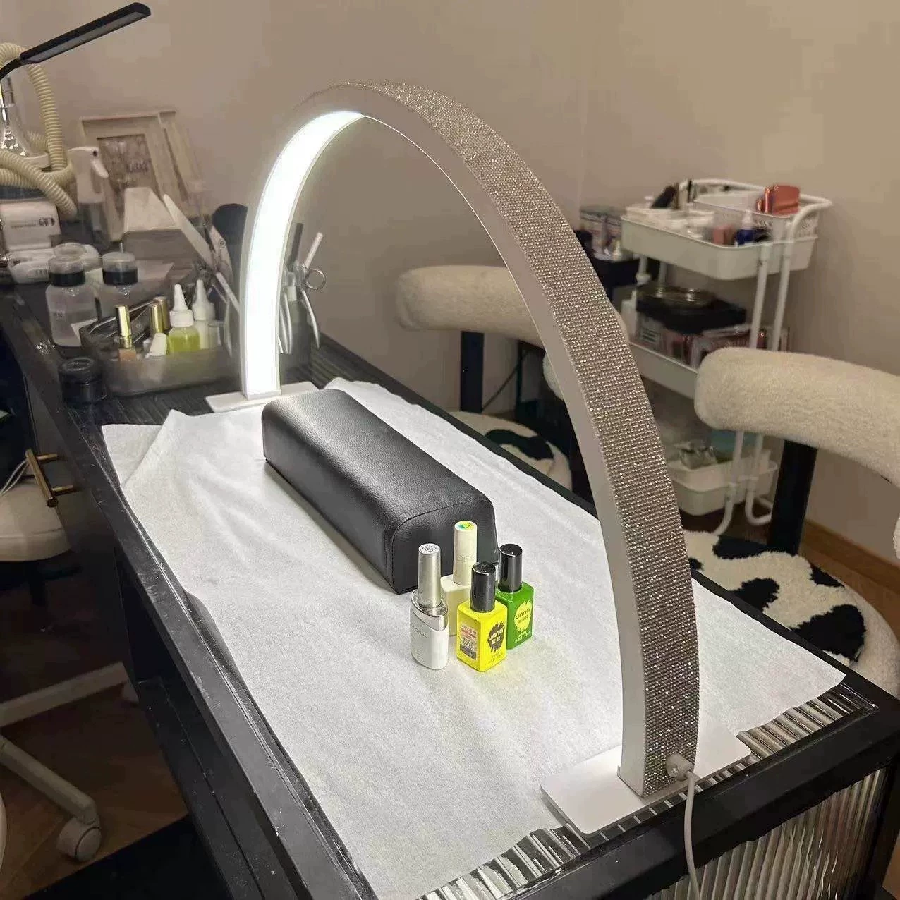 Трансграничная U-образный светильник ногтя полмесяца работы настольная лампа защиты глаз светодиодный салон красоты ногтей магазин специальный светильник