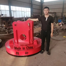 废旧金属搬运电磁铁现货供应 高频强磁无线遥控高温电磁吸盘