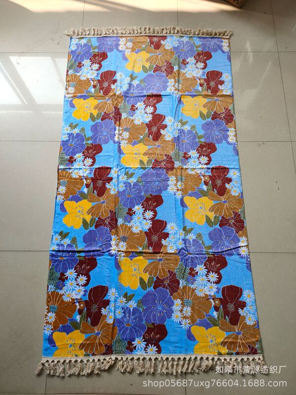 Manufacturer Made Organic Cotton Cut Velvet Towel Beach Towel Reactive Printed Terry Cloth Bath Towel Beach Towel Beach Bag