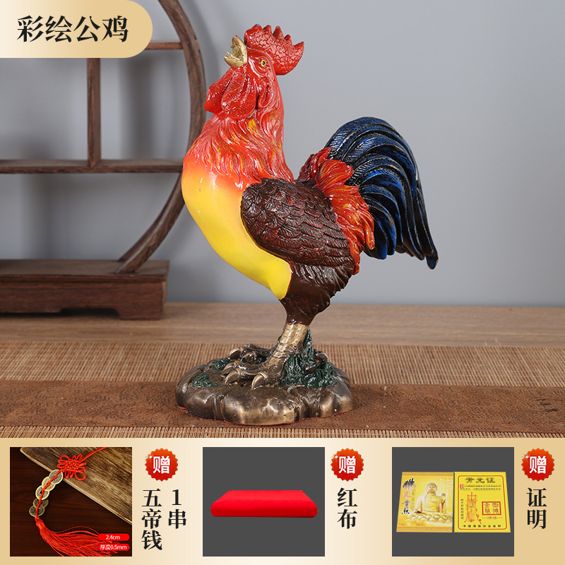 真鍮祝福鶏干支鶏銅オンドリインゴットマネー鶏銅工芸品ギフトメーカー卸売|undefined