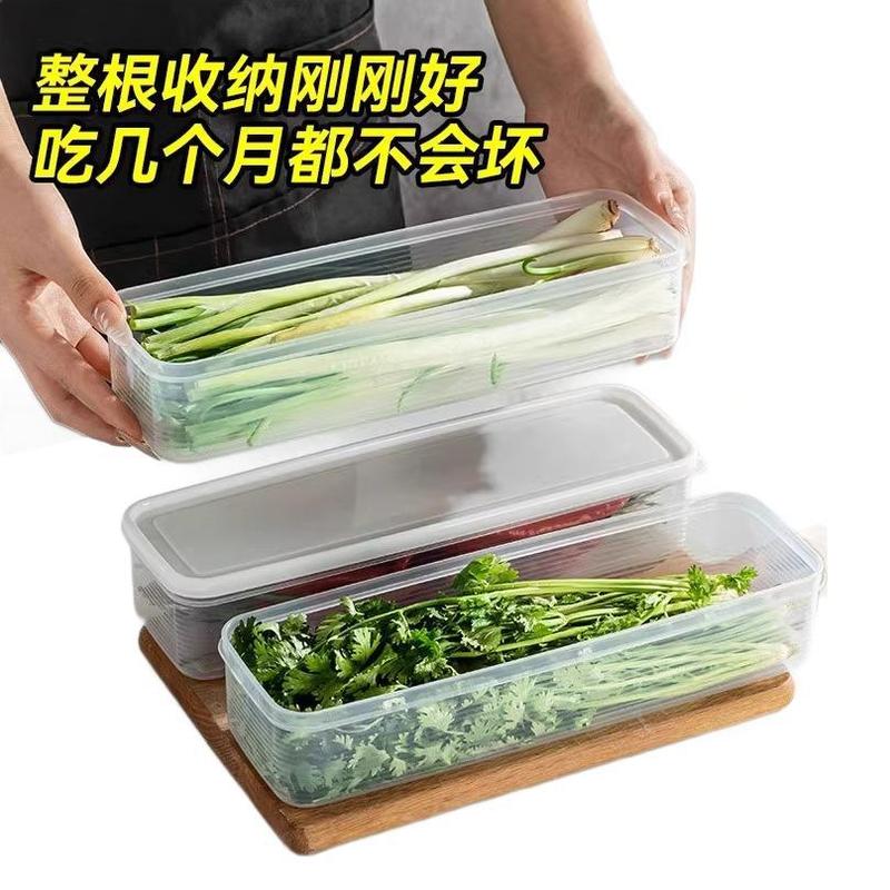 鮮度保持箱食品級ネギ香菜コリアンダー一本姜にんにくそうめん条卵収納整理箱冷蔵庫専用|undefined