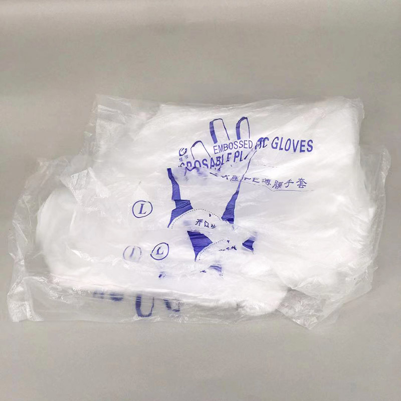 一次性手套餐饮美发手膜食品吃龙虾 美容透明塑料PE薄膜手套