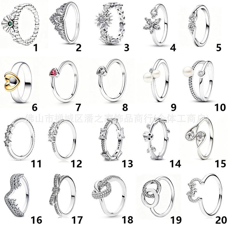 Ring with a Niche High-End Feel, Pan's House Dora White Copper Silver-Plated Petal Crown Ring, Ins-Style Light Luxury Pearl Ring Ring with a Niche High-End Feel, Pan's House Dora White Copper Silver-Plated Petal Crown Ring, Ins-Style Light Luxury Pearl Ring