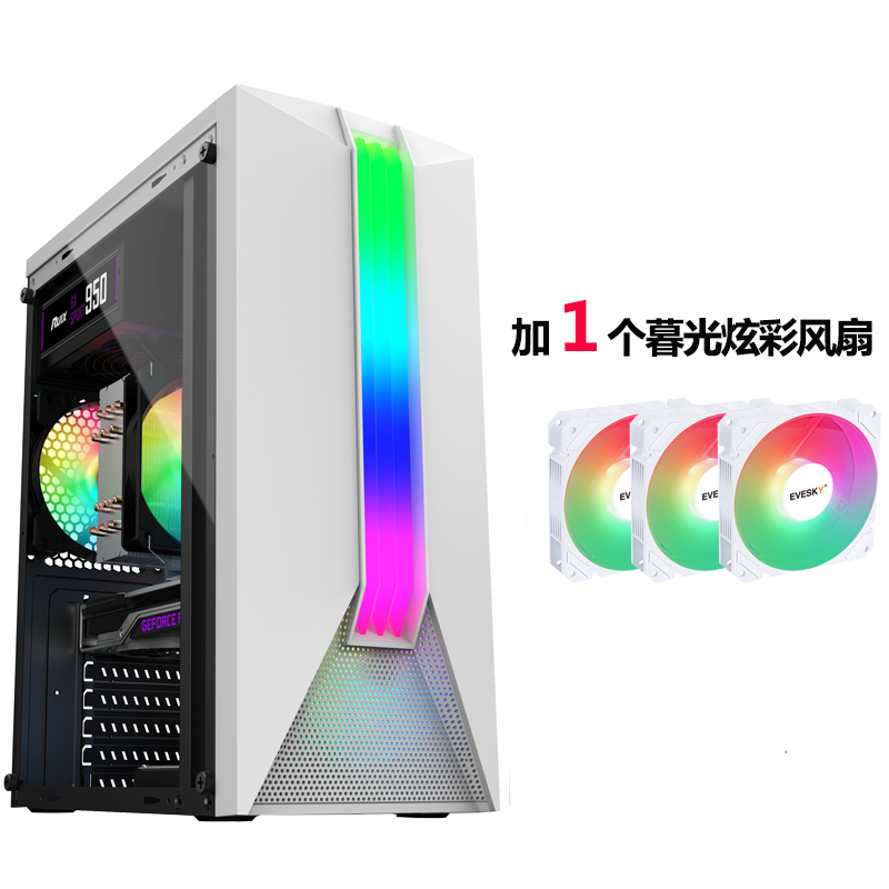 Мини-материнская плата mini-ITX/mini-mATX в сборе, корпус компактный ATX с прозрачной боковой панелью, маленький системный блок DIY, поддержка ITX 3.0