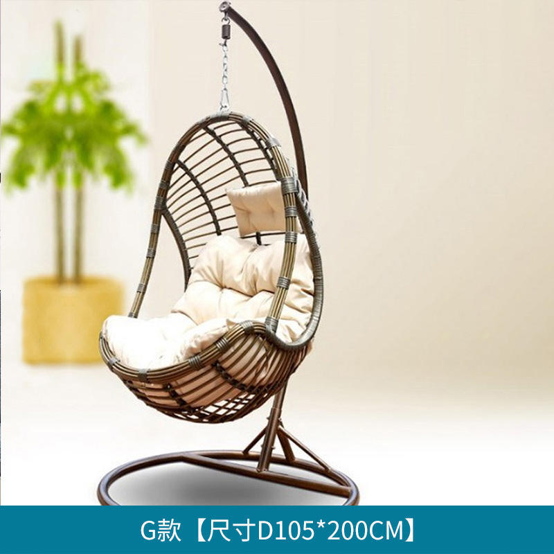 Silla Colgante o Cuna de Ratán para Exteriores - Para Jardín, Hotel o Balcón, Estilo Nórdico