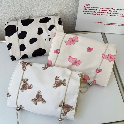 Liu Yifei's same style cosmetic bag for women, portable large-capacity four-in-one detachable travel toiletries and cosmetics storage bag
