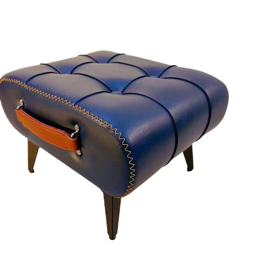 Cambio de zapatos taburetes de puerta doméstica bolsa suave red pedal ligero de lujo mesa de té taburetes bajos sofá sala de estar simple asiento suave