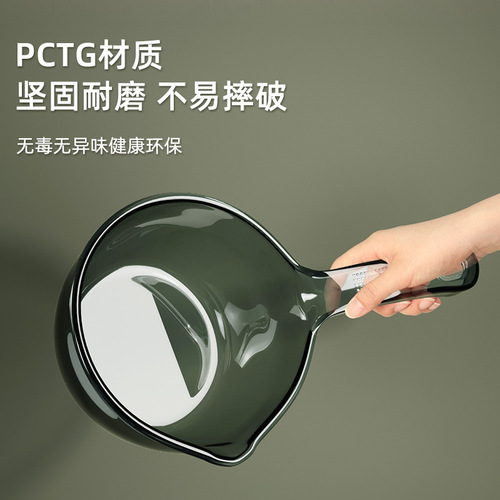 Water ladle household kitchen thickened plastic water ladle bath ladle water float ladle long handle unbreakable large deepening