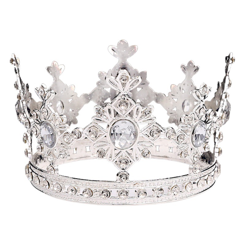 Pastel de celebridades de Internet decoración de corona de cumpleaños tocado redondo para niños postre horneado suministros de vestir brillantes