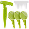 Fluorescent green seeder 5 gear can adjust gardening tool set Horticultural plastic cavel cross -border new products