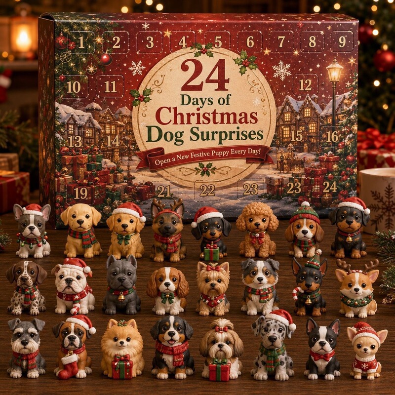 Cross-border 2026 Dog Series Dog Christmas Advent Calendar Blind Box S Cross-border 2026 Dog Series Dog Christmas Advent Calendar Blind Box S