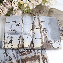 天然国画石书摆件中华图画石草花石水晶原石工艺品家居办公风水