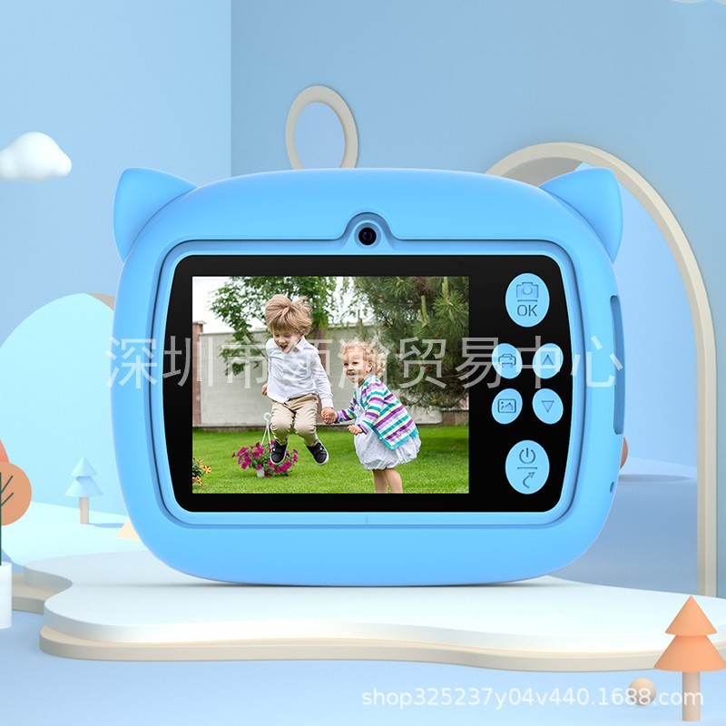 2025 新しい子供用ポラロイドカメラポータブル高精細カメラ写真印刷可能な漫画カメラ|undefined