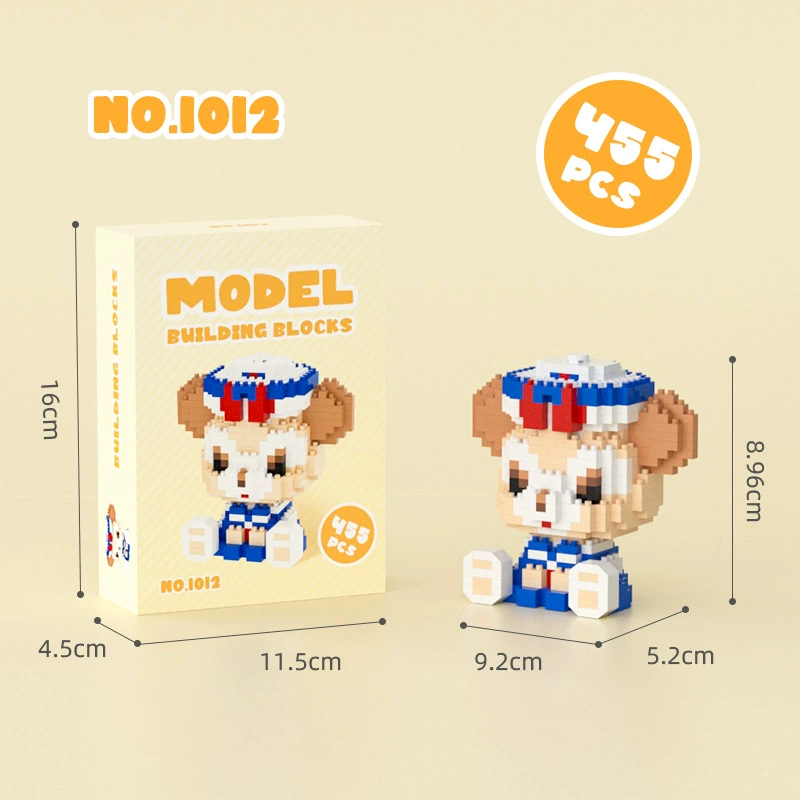 Mini Bricks Cartoon Constructor Set, Sanrio-style Characters, Multiple Models (188–626 pcs)