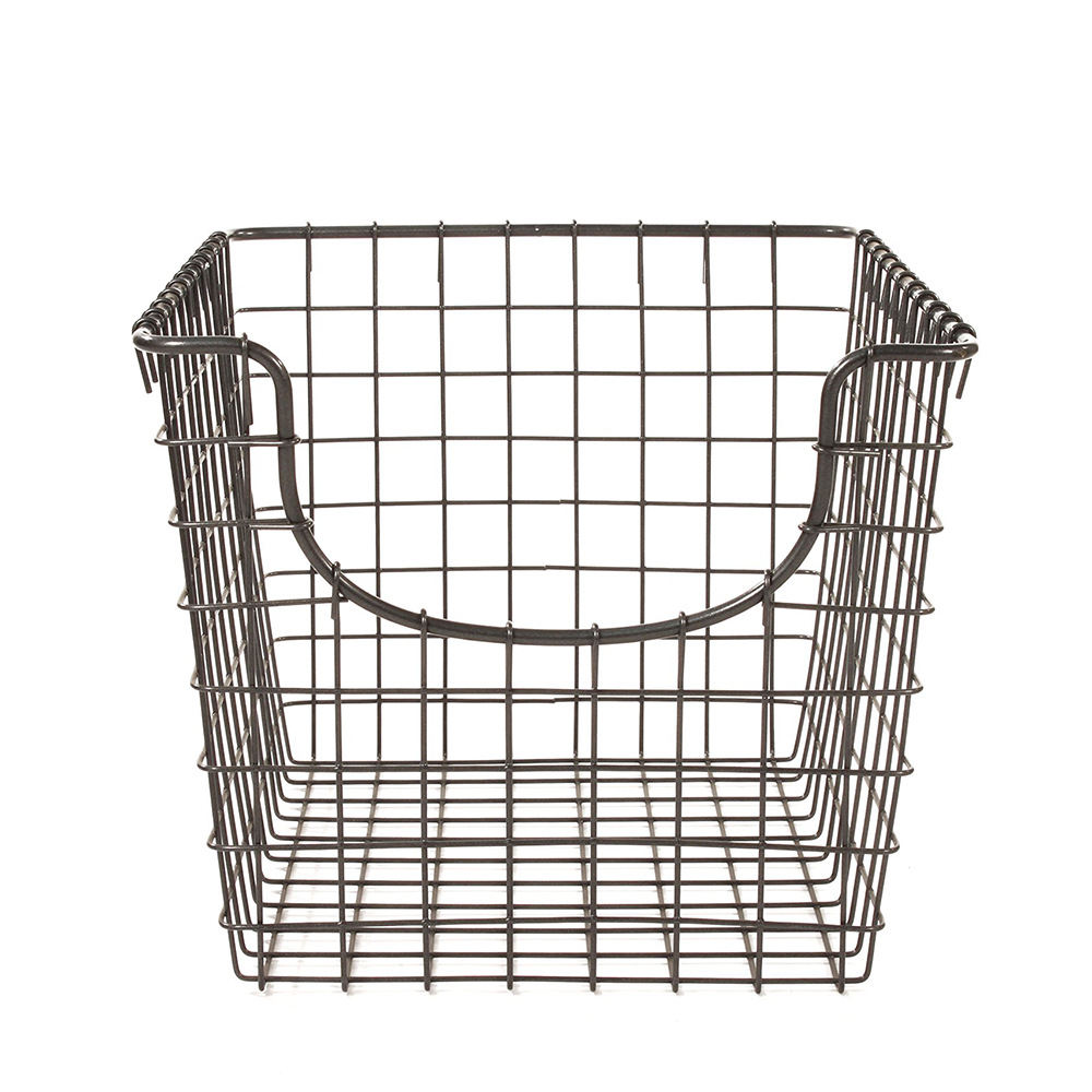 Wire Storage Basket For Bathroom Kitchen And Home Office Organiser_voghion.com