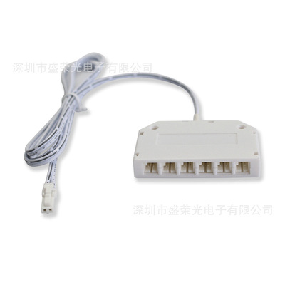 Factory wholesale 7A White 6 DuPont Junction box A drag Junction box wardrobe Wine cabinet source Junction box