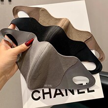 冬季保暖口罩磨毛拼接立体男女高颜值户外骑行防护防寒面罩加厚
