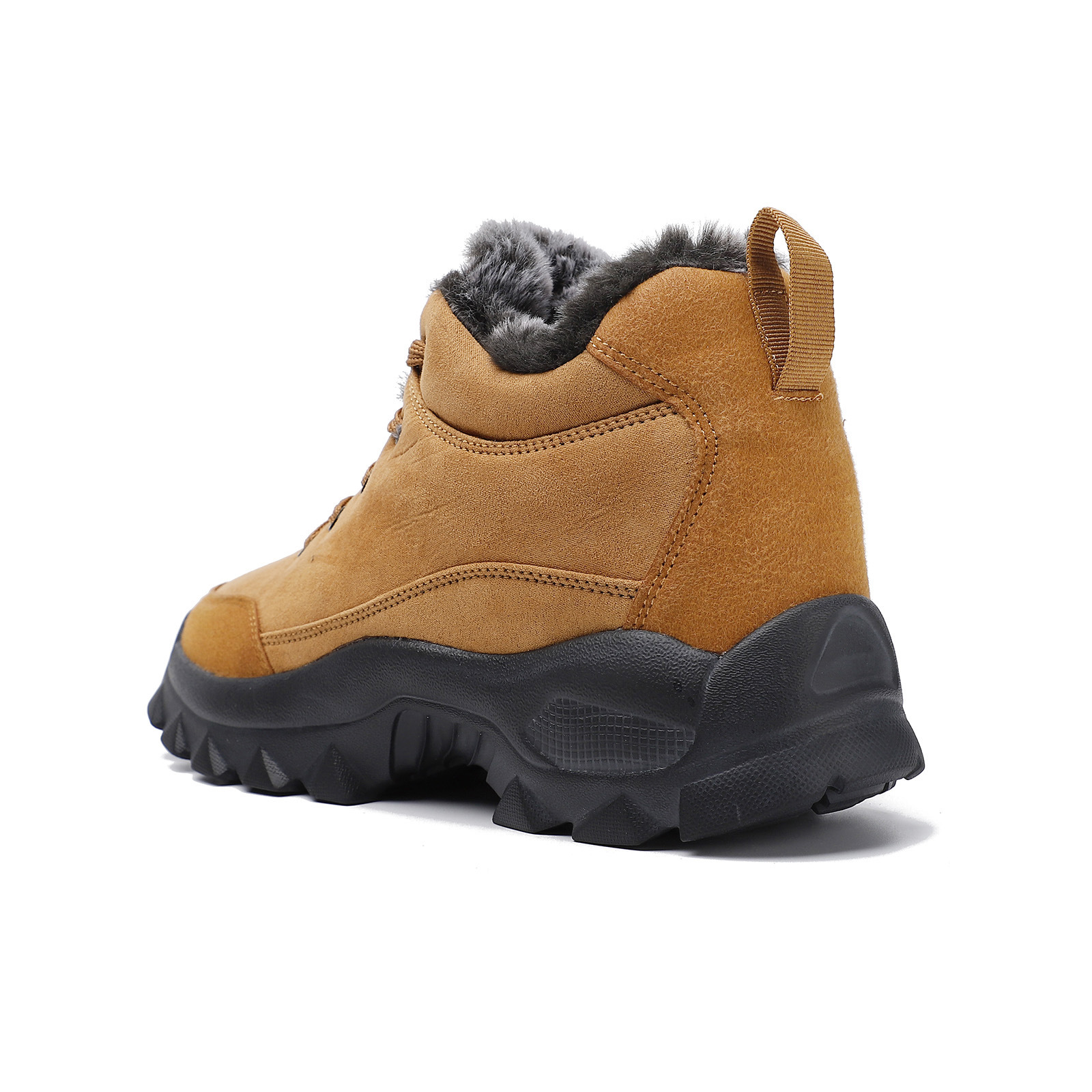 Stivali da neve da uomo, scarpe ispessite imbottite in velluto caldo, comode scarpe da trekking da trekking_voghion.com