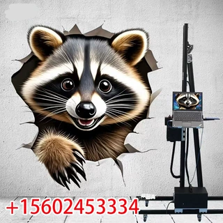 3d墙面打印机墙体彩绘机打印机户外智能立式3d墙体喷绘彩绘机厂家