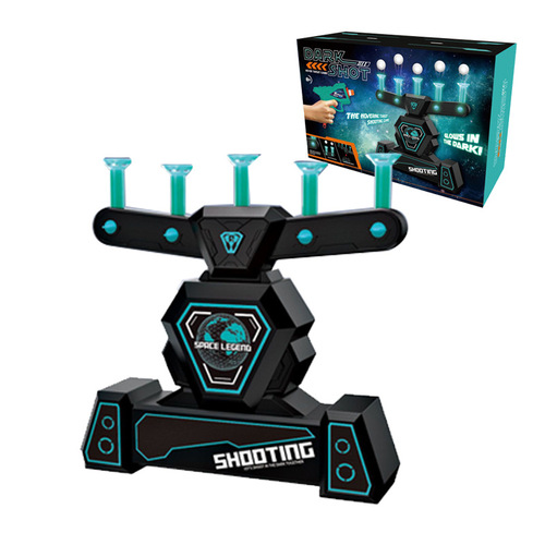Electric suspended flying ball target, luminous toy gun dart target, soft bullet shooting toy cross-border shooting game gun