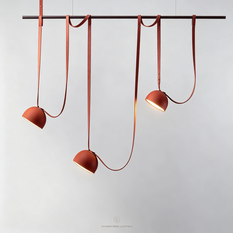 Italian Nordic minimalist creative orange three-head canvas pendant light for restaurant, bar, front desk, designer commercial pendant light Italian Nordic minimalist creative orange three-head canvas pendant light for restaurant, bar, front desk, designer commercial pendant light
