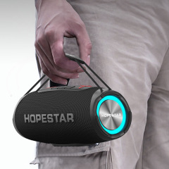 HOPESTAR-H53屋外防水ワイヤレスbluetoothスピーカーポータブルポータブルポータブル高出力rgb重低音