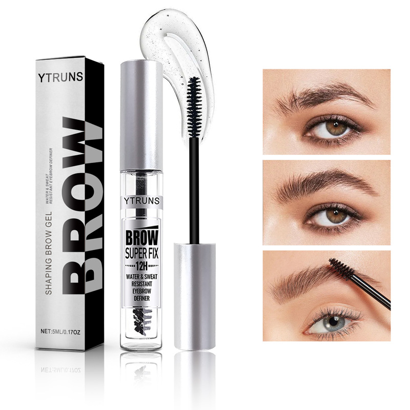 YTRUNS cross-border Amazon waterproof eyebrow glue stereo eyebrow glue in stock wholesale 5ML