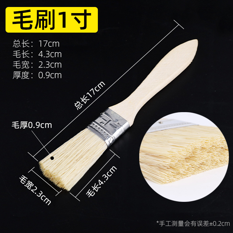cepillo de madera gruesa cepillo de pintura gris cepillo de pared herramientas cepillo de plástico cepillo de plantación de cerdas cepillo de rayón de punta de molienda completa