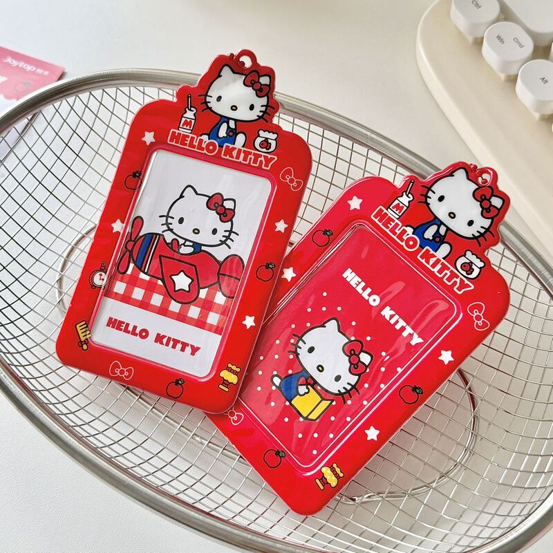 hellokitty正版证件学生公交卡证件卡套校园卡饭卡可爱钥匙扣挂件|undefined