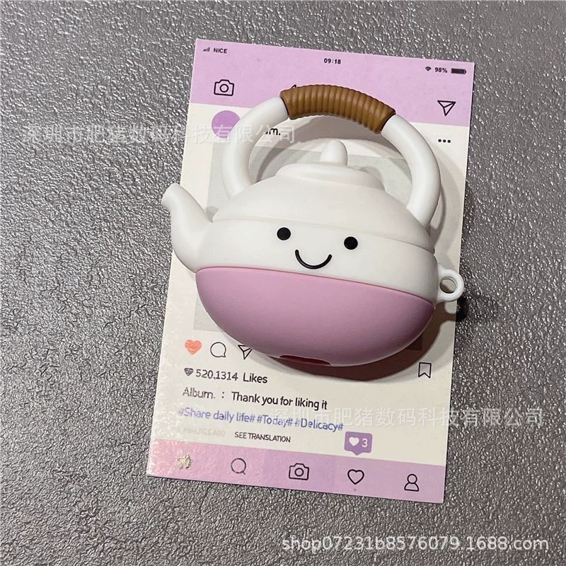 Чехол для AirPods (Ketong) в виде милой cartoon силиконовый защитный чехол — совместим с AirPods 1/2/3/4/Pro/Pro2