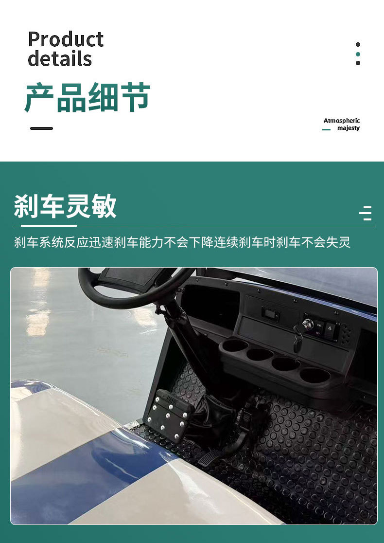 Golf Carts for Export to Tourist Attractions, Parks, Hotels, Airports; 4-Seater Electric Shuttle Vehicles; Electric Sightseeing Vehicles