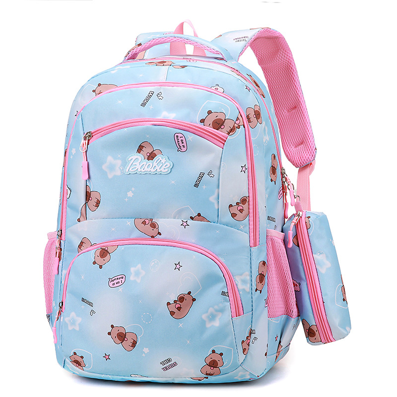 Nueva mochila linda de dibujos animados, fresca y dulce, mochila escolar para estudiantes de primaria y secundaria de gran capacidad