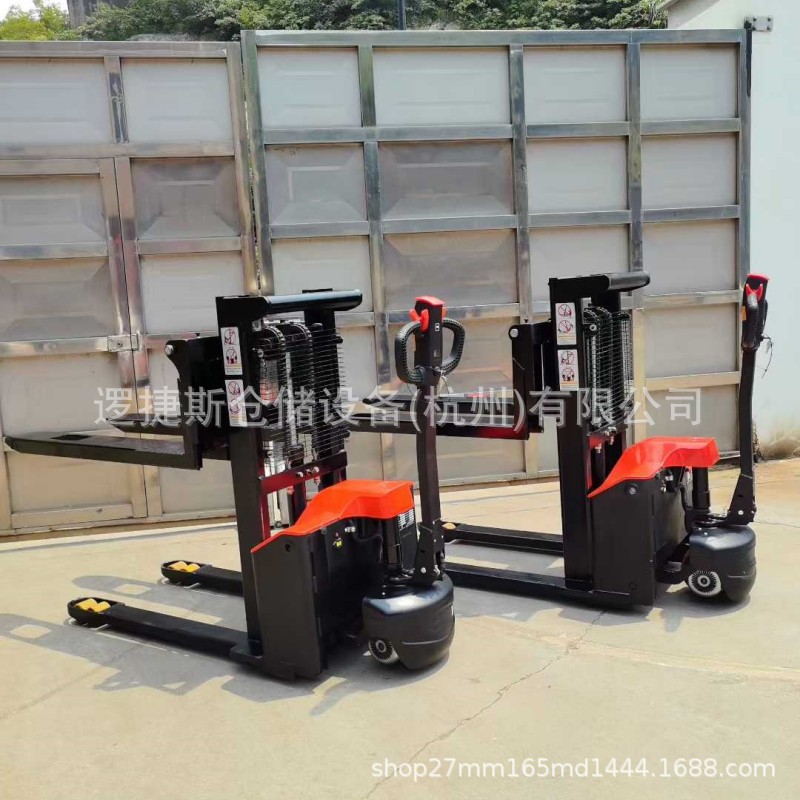 小金刚堆高车1.5吨液压装卸全电动步行式托盘堆垛车叉车