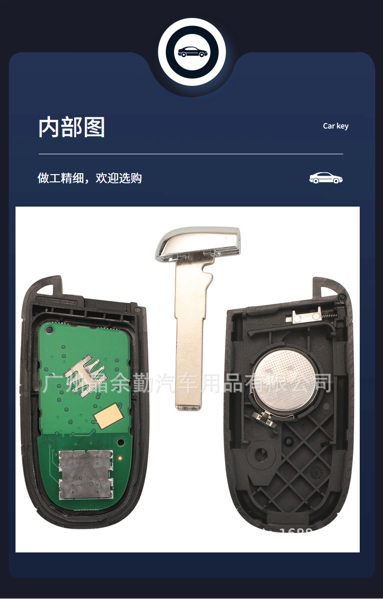 4A for Jeep Freedom Man Guide 2/3/4/5 key smart card key remote control key 433 MHZSPI22