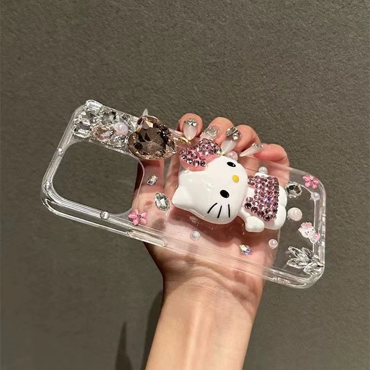 Apple, Hello Kitty iPhone16 совместимый трехмерный чехол для телефона iPhone16 16promax 15/1413