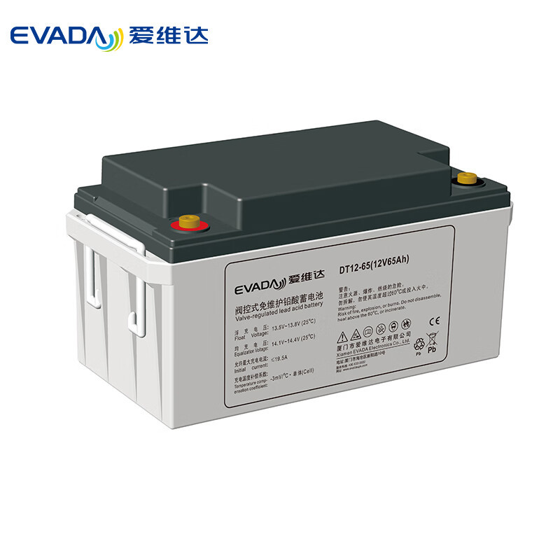 EVADA爱维达蓄电池 DT12-38 12V/38AH阀控式铅酸免维护12V UPS电