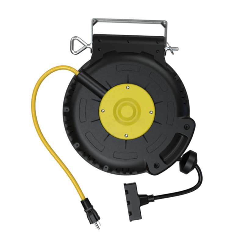 跨境美标30FT美国SJTW户外卷线盘美规自动伸缩移动线盘