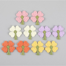 清新幸运四叶草刺绣布贴短袖衬衫裤子鞋帽diy装饰修补破洞贴花
