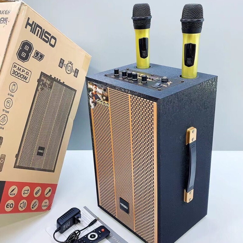 Kimiso広場舞音響k歌8インチ音響高出力無線ダブルマイクbluetooth携帯スピーカー|undefined